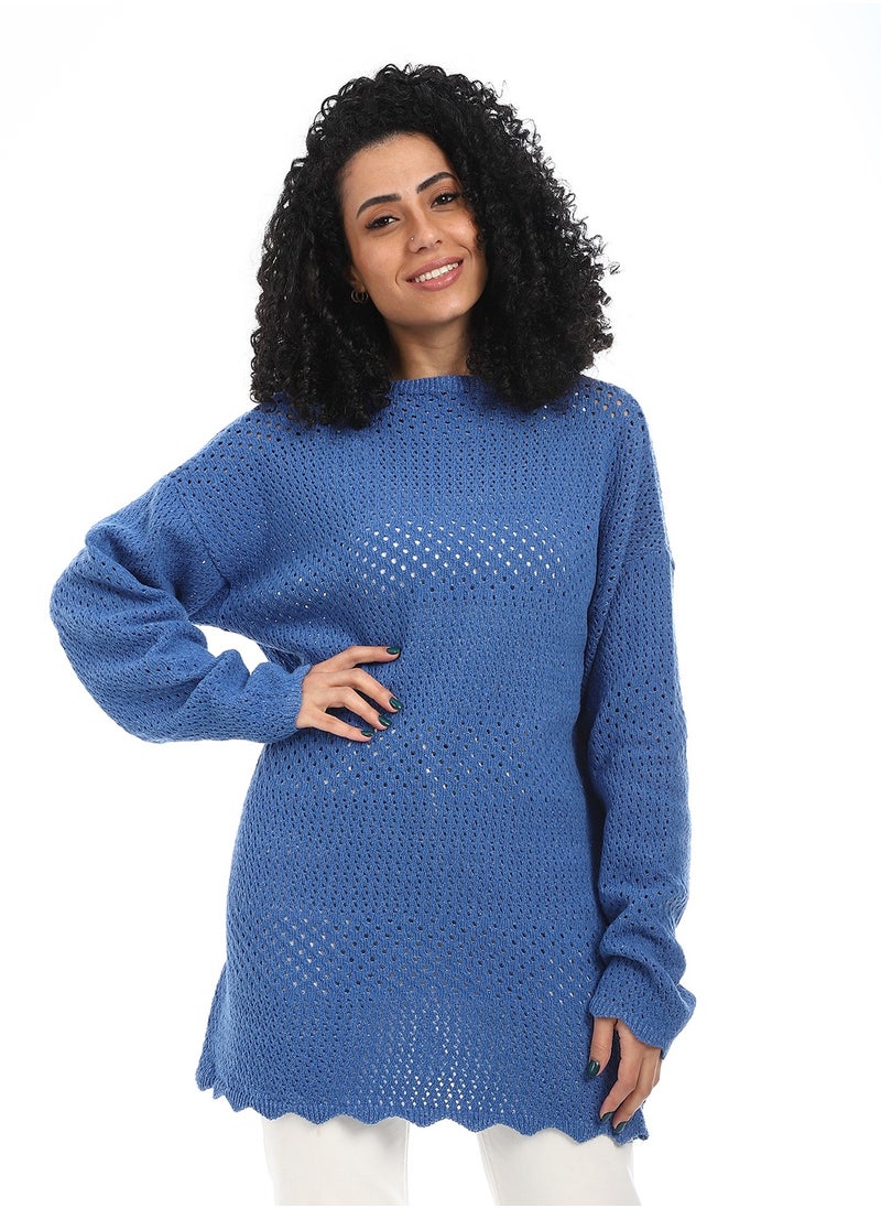 Caesar Women Wool Long Pullover Round Neck  - Image 1