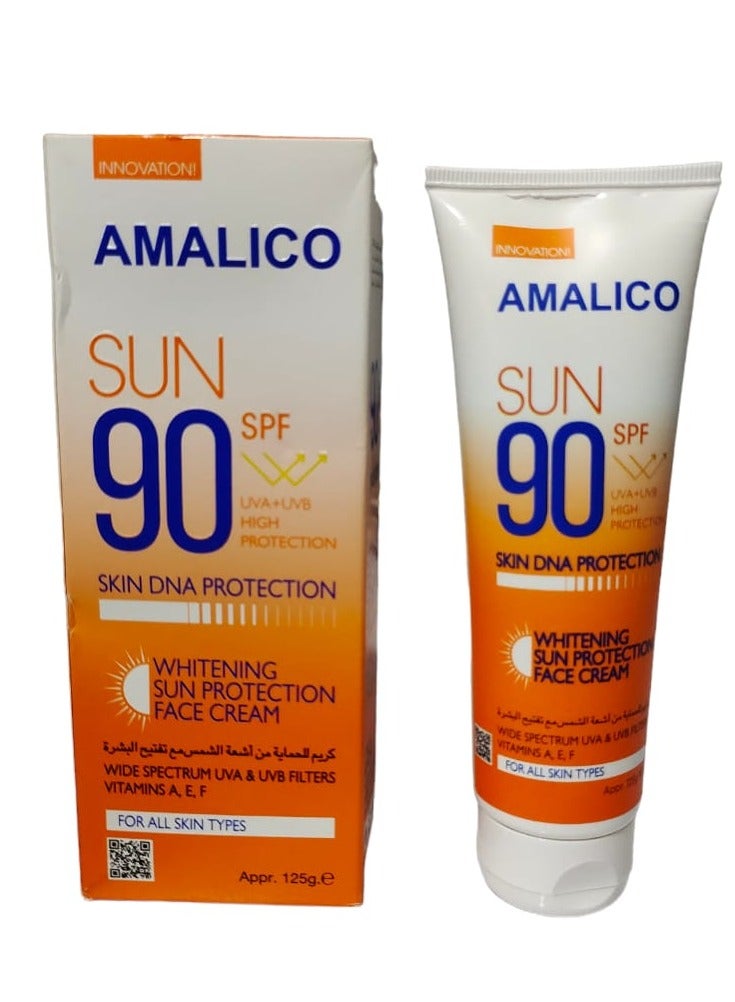 اماليكو كريم تفتيح الوجه للحماية من الشمس بعامل حماية من الشمس SPF90 125 جم - Image 1