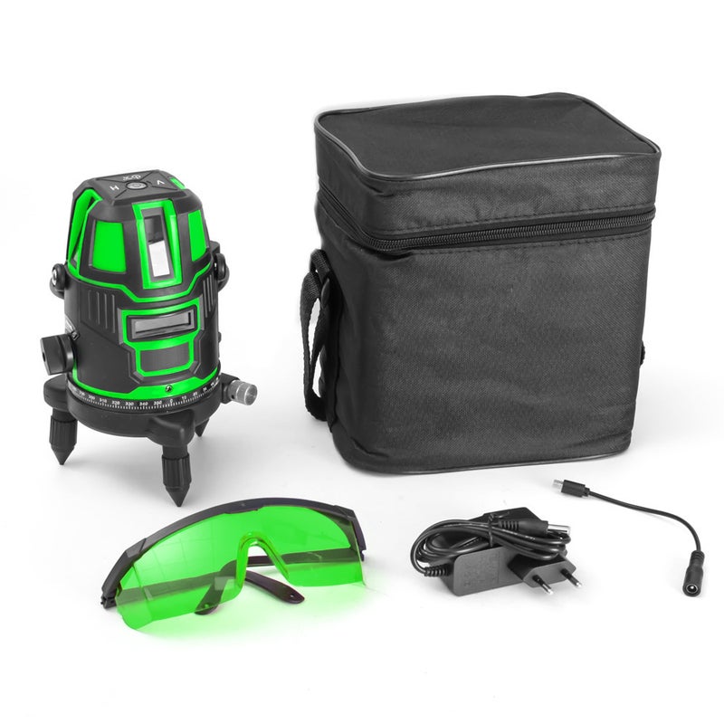 Hilda Laser Level 5-Line Infrared Automatic Green Green Level