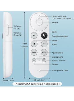 Generic G9N9N Chromecast Googel TV Bluetooth Voice Remote لـ Google TV  - Image 3