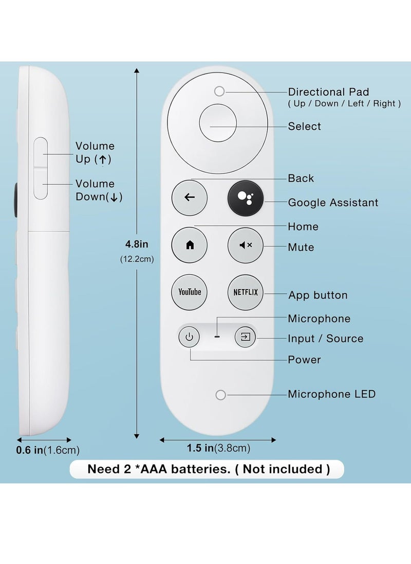 Generic G9N9N Chromecast Googel TV Bluetooth Voice Remote for Google TV  - Image 3