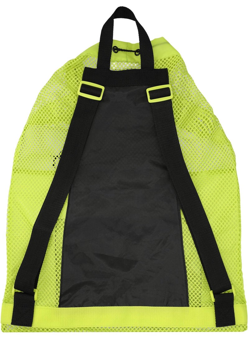Joss One-Size Wet Bag Green/Black  Ventilated Swim Gear Bag With Adjustable Straps, Zippered Pocket, And Secure Drawstring For Pool, Beach, And Water Sports - Image 5