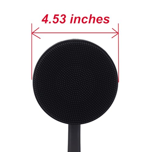 DNC Back Scrubber for Shower, Silicone Shower Brush with Long Handle Soft Bristles, Bath Body Exfoliator Washer for Men Women - Image 3