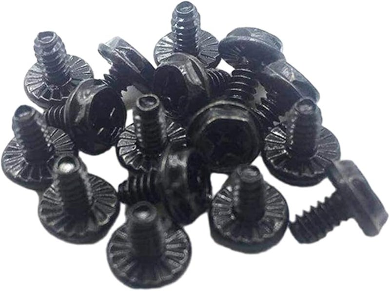 غطاء فتحة PCI من الفولاذ الأسود مع فتحات التهوية ولوحة سدادة مع مسامير، 5 قطع - Image 4