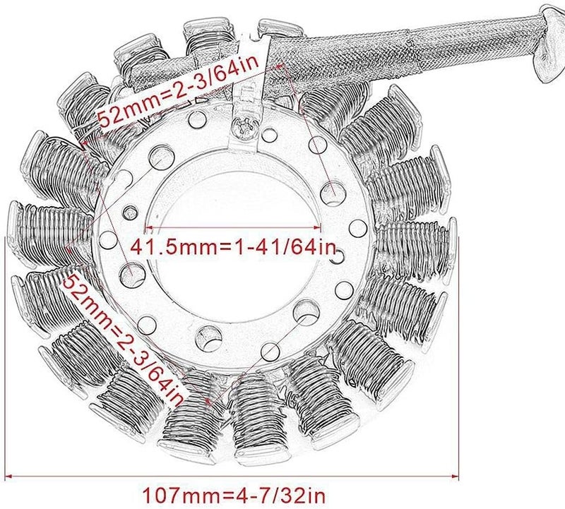 Wivplex Motorcycle Generator Stator Coil for VF750 Magna V45 & VFR750 Interceptor - Image 2