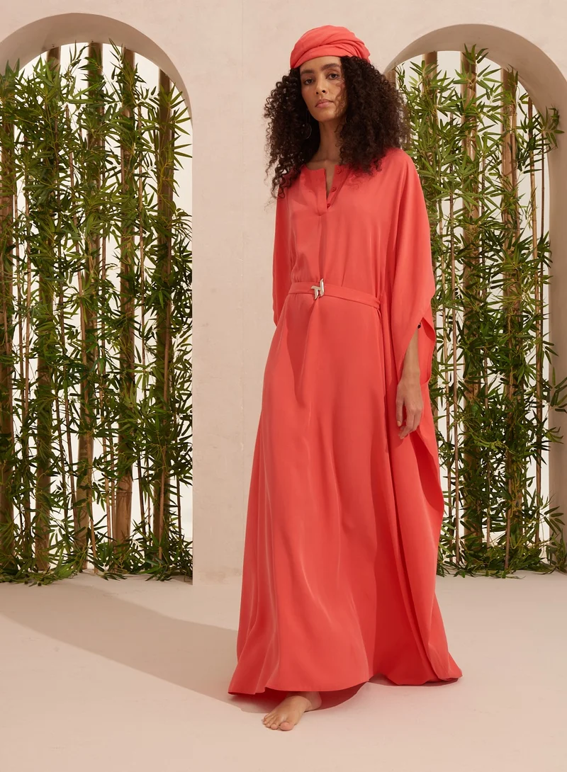 Turana Atash London Ameera Kaftan Red