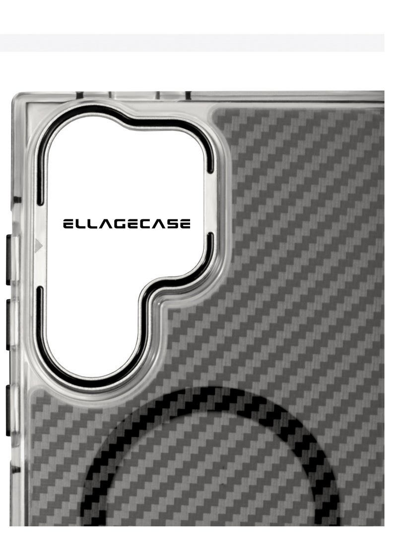 ELLAGECASE - Case with stand for Samsung Galaxy S22 Ultra / S23 Ultra, Solid Camera Protection, Shockproof, Compatible with Magsafe and Wireless Charging - Image 1