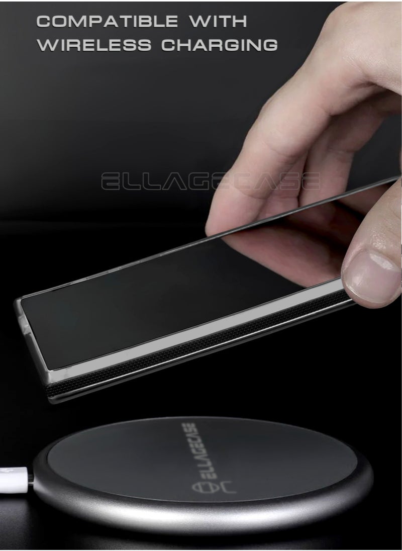 ELLAGECASE - Case with stand for Samsung Galaxy S22 Ultra / S23 Ultra, Solid Camera Protection, Shockproof, Compatible with Magsafe and Wireless Charging - Image 1