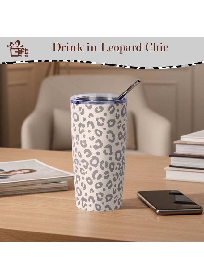 GiftAmaz White Leopard Gifts for Women, Leopard Print Get Well Gift for Women, Self Care Office Gifts Cheer Up New Job Set, Unique New Beginnings Christmas Gift Basket for Mom Wife Friends - Image 4