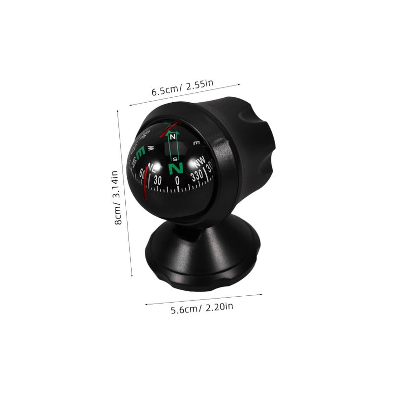 Compact Adhesive Ball Compass for Car Truck Boat Easy Attachment Navigation Tool Gift - Image 3