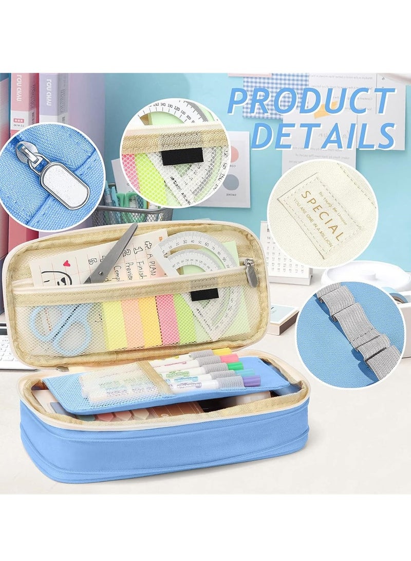 Loquat Pencil Case Expandable Pen Bag Big Capacity Storage with Zipper Large Pencil Pouch Stationery for School Supplies - Image 5