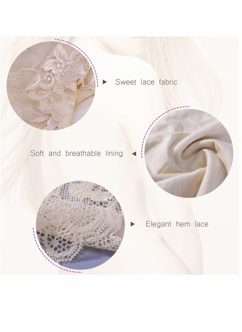 SYOSI - 3 Pcs Women Floral Lace Bandeau, Bra Tube Top, Stretchy Strapless Seamless Chest Wrap for Daily Favor - Image 1