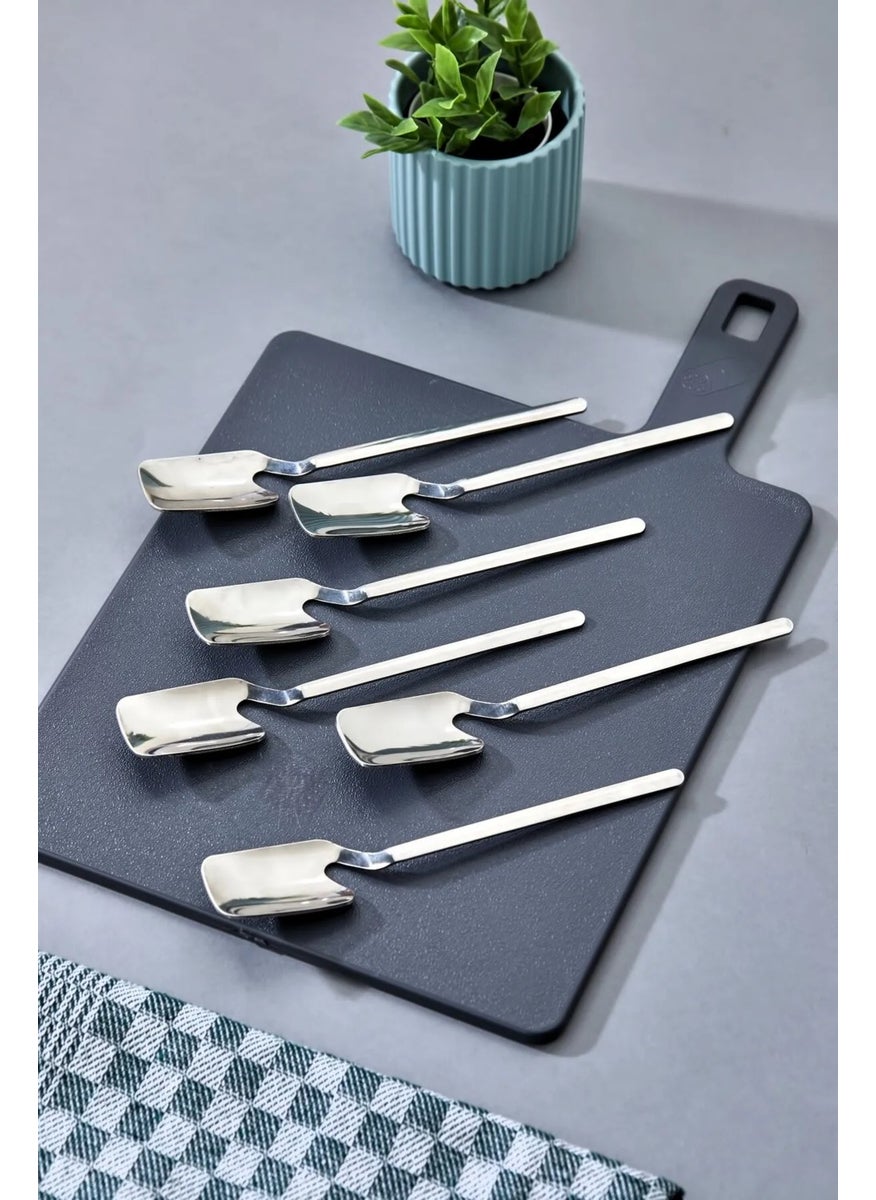 Fbz Home Lux - 6 Dessert, Ice Cream Spoon - Stainless 304 Quality Steel 