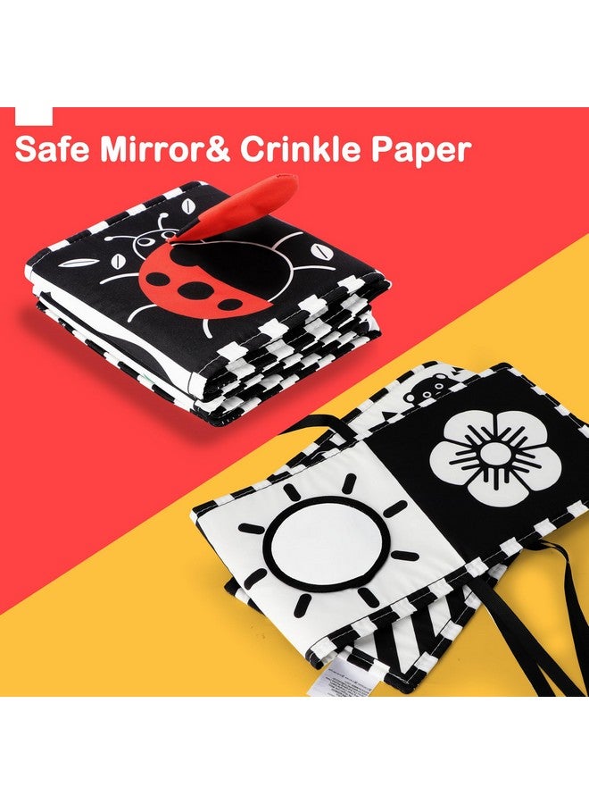 URMYWO Black and White Baby Toys, Tummy Time High Contrast Newborn Toys 0-3 Months, Soft Baby Book, Visual Stimulation Montessori Sensory Infant Toys 0-6-12 Months, Shower Gift for Boys Girls - Image 5