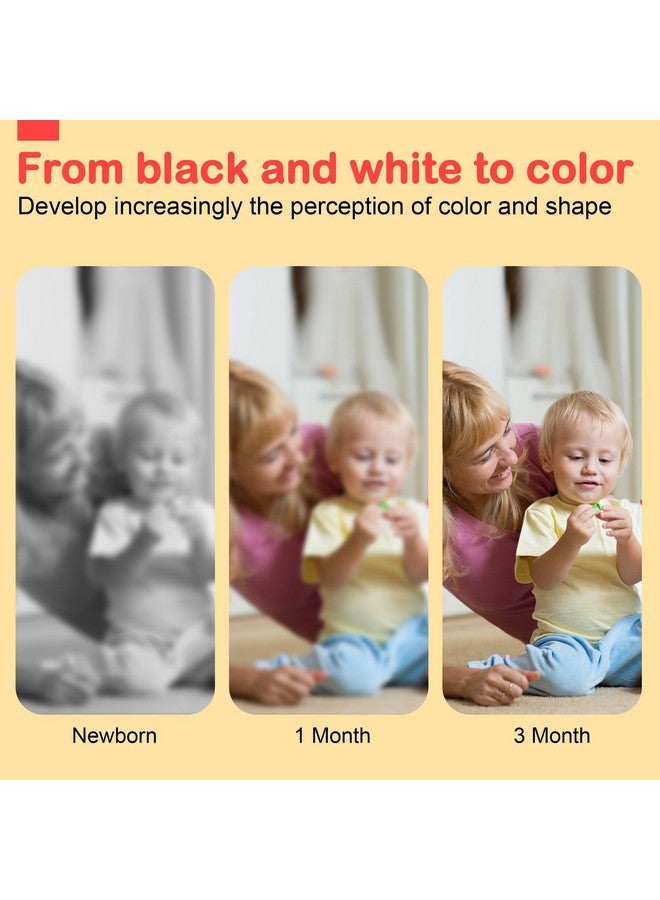 URMYWO Black and White Baby Toys, Tummy Time High Contrast Newborn Toys 0-3 Months, Soft Baby Book, Visual Stimulation Montessori Sensory Infant Toys 0-6-12 Months, Shower Gift for Boys Girls - Image 3