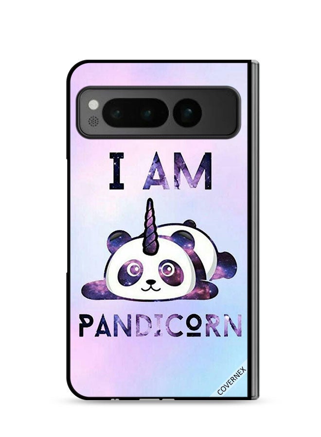 Covernex Google Pixel Fold 5G Protective Case Cover I Am Pandicorn Art - Image 1