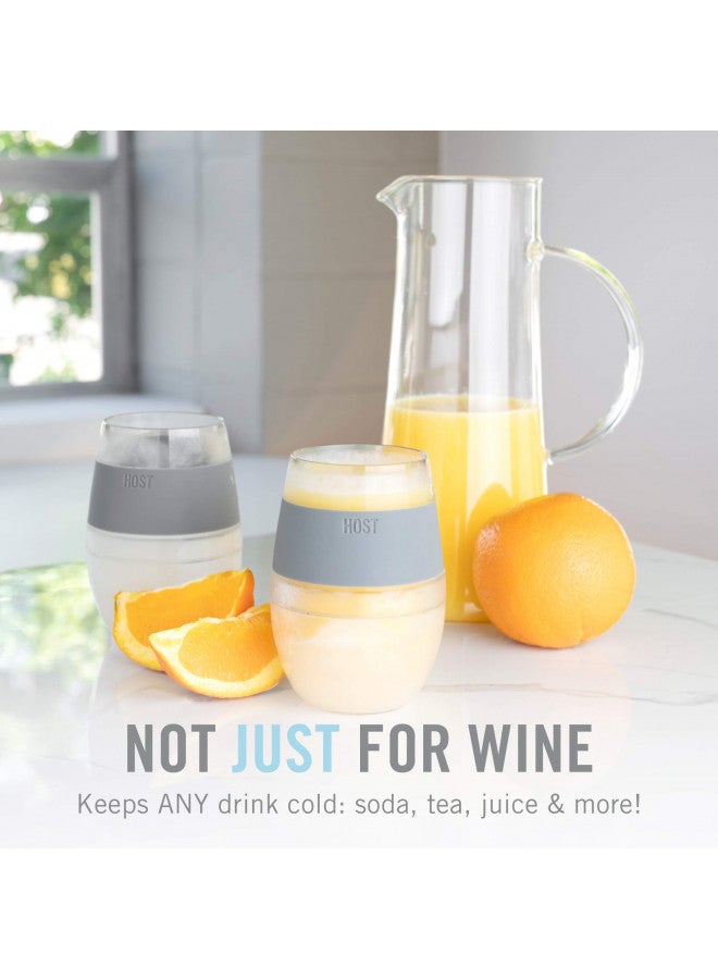 HOST Cooling Cup Set of 4 Plastic Double Wall Insulated Freezable Drink Chilling Tumbler with Freezing Gel, Wine Glasses for Red and White Wine, 8.5 oz, Assorted Colors - Image 5