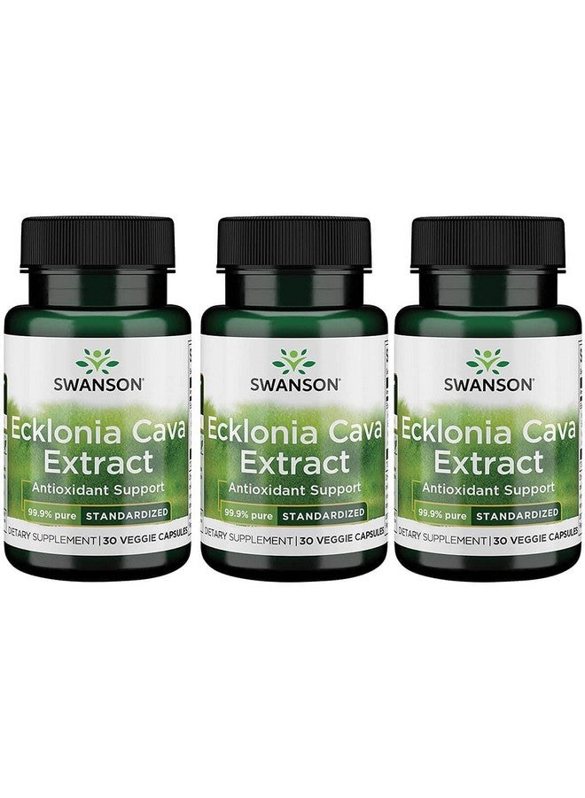 Swanson Ecklonia Cava Extract - Standardized 30 Veg Caps (3 Pack) - Image 1