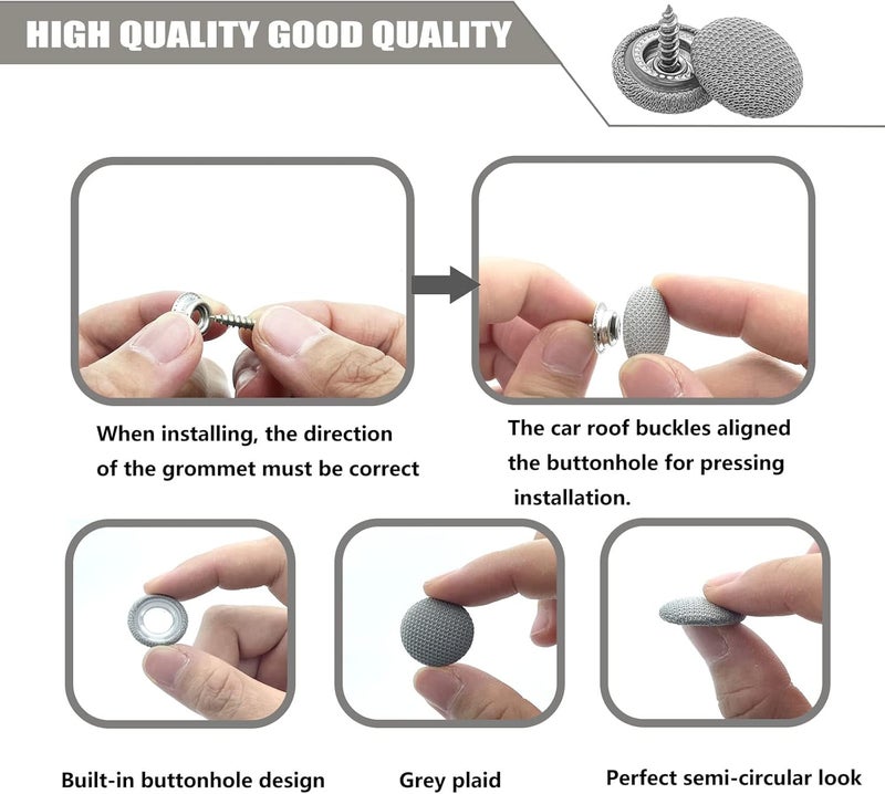 TEMI 60PCS Car Roof Headliner Repair Kit - Image 3