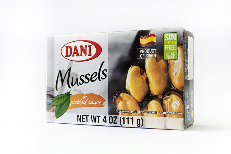 Dani Mussels in Pickled Sauce ( Escabeche) Canned 4 oz ( 110 g)