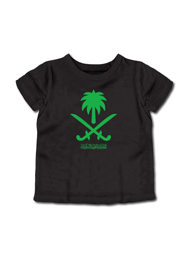 Lowha Kids & Teens Cotton T-Shirt for Saudi National Day or Everyday Saudi Pride Wear for Boys & Girls