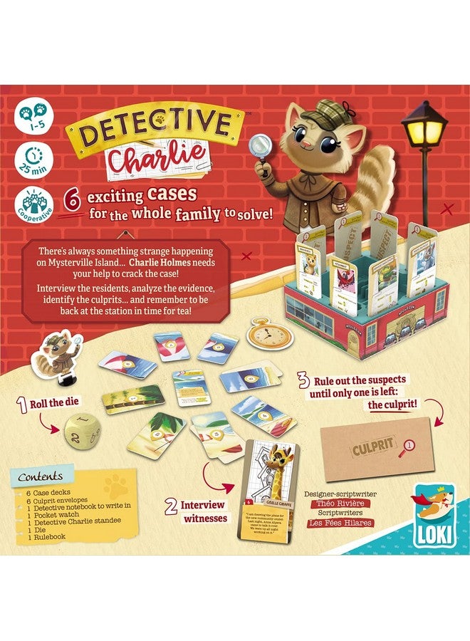 iello IELLO: Detective Charlie, Original Cooperative Game, Full of Humor, for Little Detectives, Strategy Board Game, 25 Minute Play Time, 1 to 5 Players, for Ages 7 and Up  - Image 4