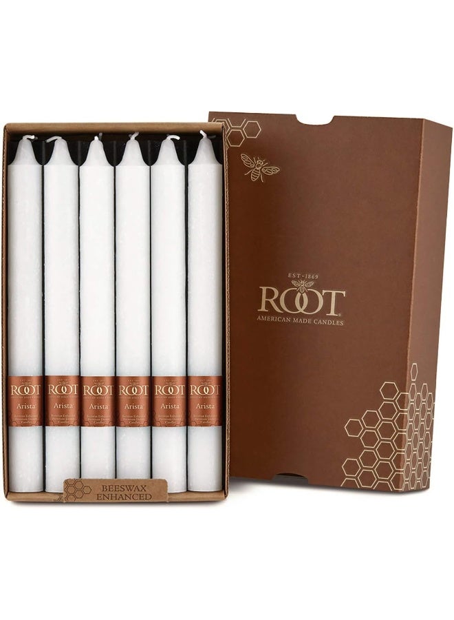 Root Candles Unscented Arista Timberline 9Inch Dinner Candles 12Count White - Image 3