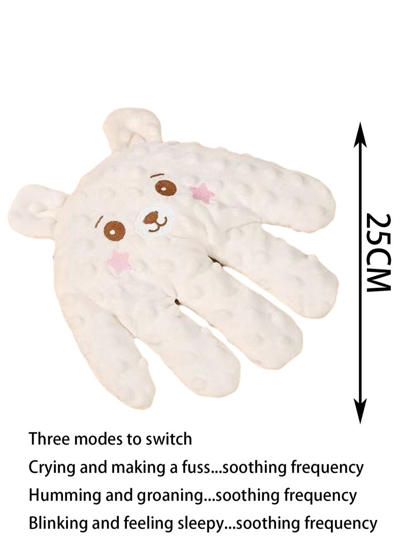 Little White Bear Soothing Palm, Baby Slapping Toy, Anti-Fright Hand Pillow, Electric Baby Hand Pillow, Baby Anti-Fright Gloves, Baby Sleep Aid Palm Pad, Baby Soothing Palm Pad  - Image 2