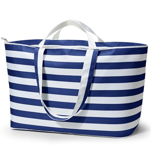 KALIDI 60L Extra Large Duffle Bag Beach Tote Zipper Utility Oversized Weekender Carrier Travel Shopping Reusable Grocery Bag - Image 1