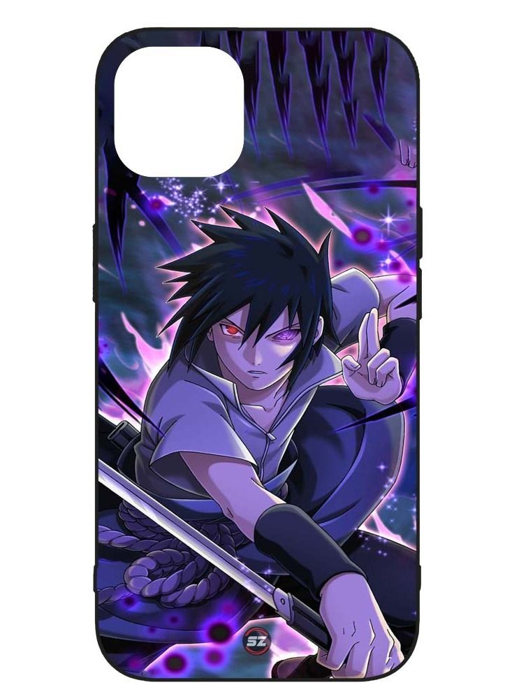 Service Zone Protective Printed Mobile Cover Sasuke Uchiha Fictional Character For Apple iPhone 13 Pro 