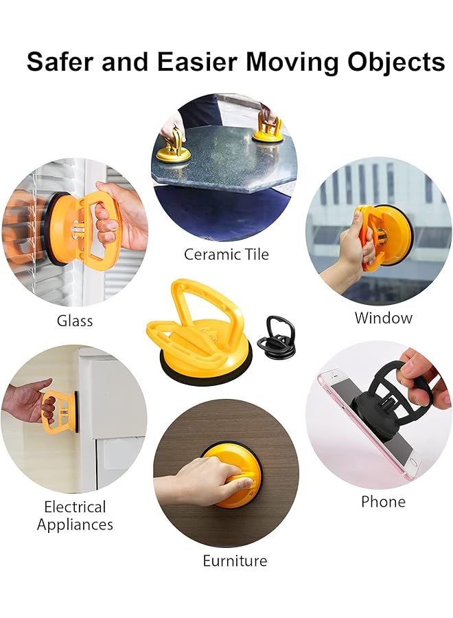 KASTWAVE Suction Cup Lifter For Car Dent Repair,Large Suction Cup Dent Puller, Powerful Glass Handle Lifter, Glass,Tiles, Mirror, Granite Lifting And Objects Moving(3 Pack) - Image 5