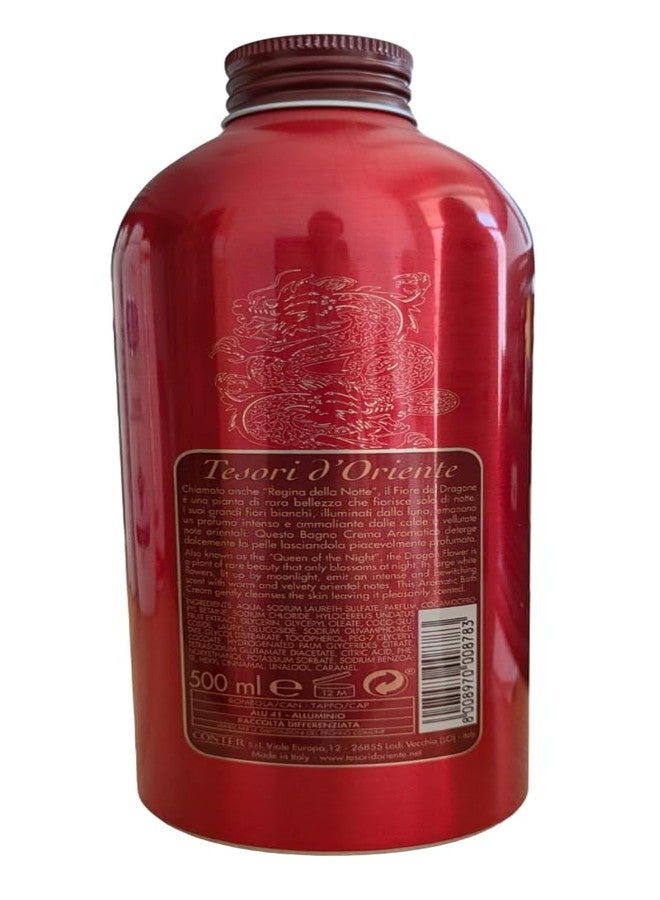Tesori d'Oriente Dragon Flower Aromatic Cream Bath 500 ml (16.9 Fl oz), 1 Unit - Made in Italy [Italian Import] - Image 3