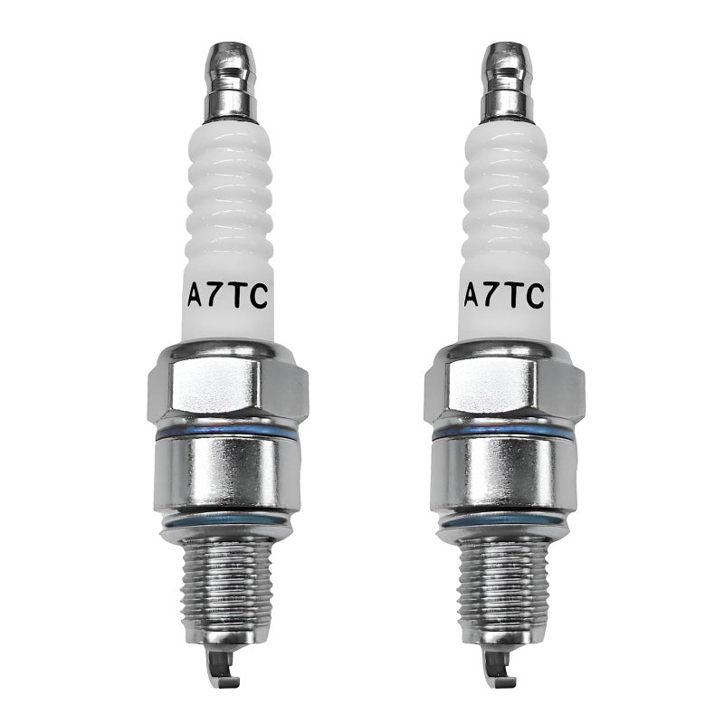 YTFRL 2 PCS Spark Plug A7TC Spark Plug for GY6 50cc 70cc 90cc 110cc 125cc 150cc ATV Dirt Bike Scooter High Performance A7TC Sparks Plugs Replacement for U20FSR U22FSRU C5HA C5HSB - Image 3