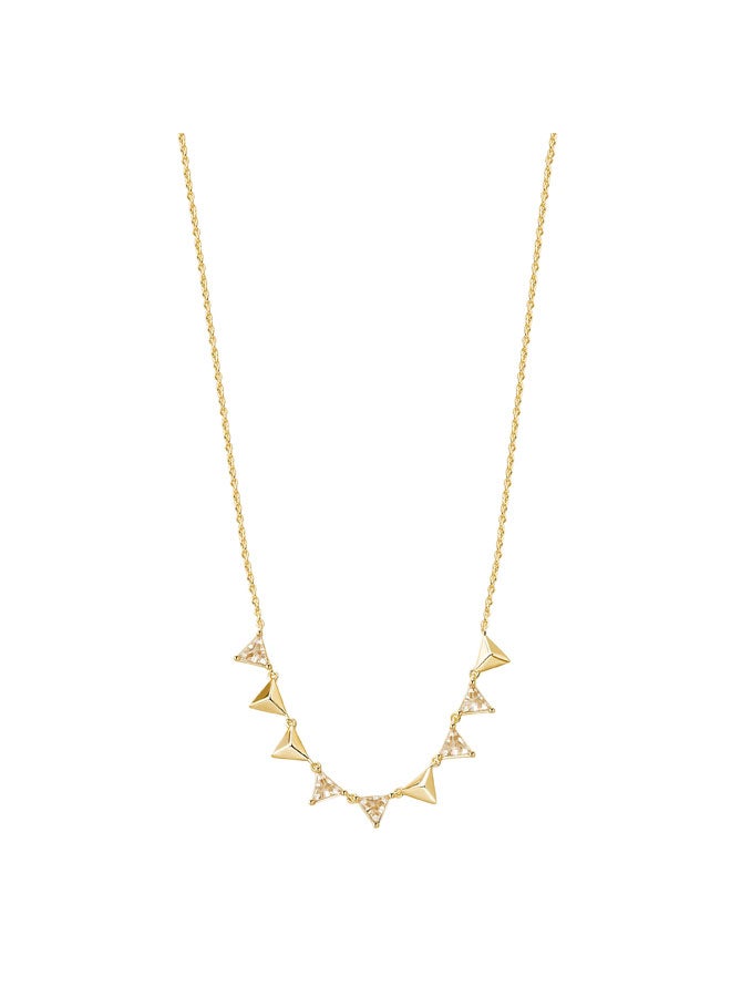 ROSATO Vittoria Gold 925 Silver Necklace with Champagne Zirconia  - Image 1