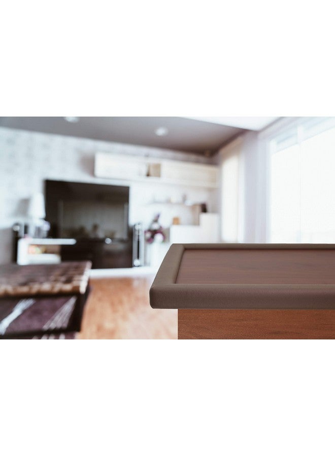 KidKusion Table Cushion | Made in USA | 16 Feet Edge + 4 Corners | Brown | Baby Proof Furniture Edge and Corner Guards - Image 4