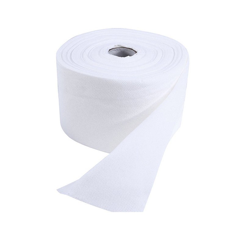 erioctry 1 Roll Of Disposable Cleaning Face Towel Non-woven Fabric Disposable Wipers Washcloths Makeup Facial Soft Pads (White)