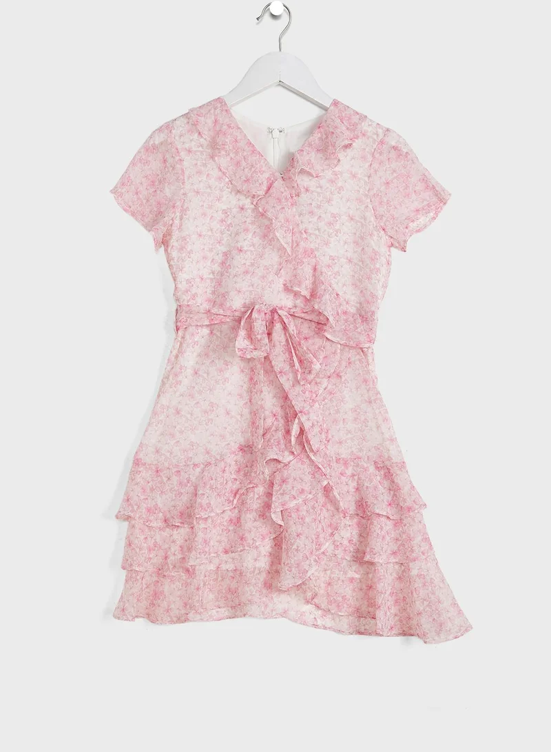 Bardot Junior Kids Triple Frill Floral Dress