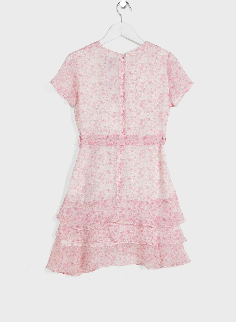 Bardot Junior Kids Triple Frill Floral Dress