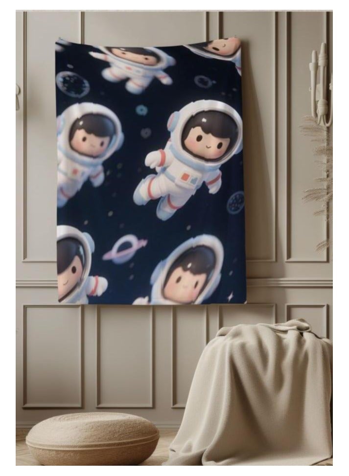 عام بطانية رقيقة من الفانيلا الكرتونية للأطفال أو الطلاب (دافئة ومريحة ومناسبة للنوم والألعاب) 100 سم * 150 سم - Image 4