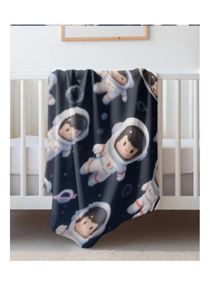 عام بطانية رقيقة من الفانيلا الكرتونية للأطفال أو الطلاب (دافئة ومريحة ومناسبة للنوم والألعاب) 100 سم * 150 سم - Image 5