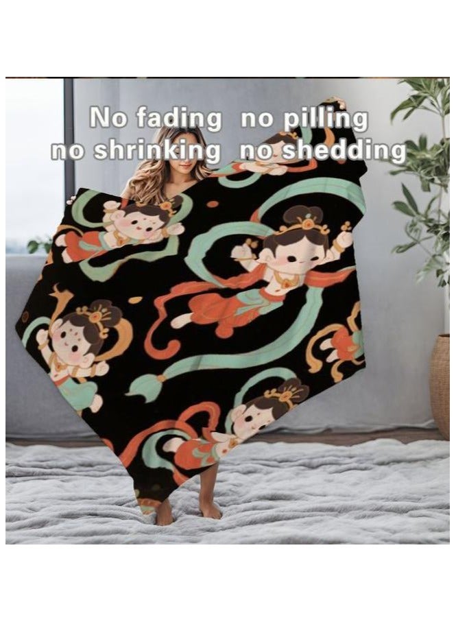 Children's or student cartoon flannel thin blanket (warm and comfortable, suitable for sleep, games) 100cm*150cm - 481