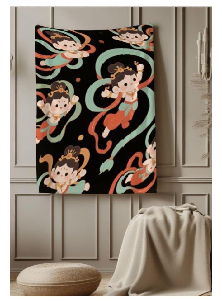 Children's or student cartoon flannel thin blanket (warm and comfortable, suitable for sleep, games) 100cm*150cm - 481