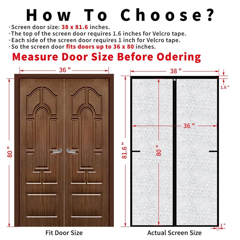 Chiyuns Magnetic Thermal Insulated Door Curtain 36 X 80 Inch  Transparent Door Cover  Keep Warm In Winter Cool In Summer  Self Sealing  Pet And Kid Friendly - Image 2