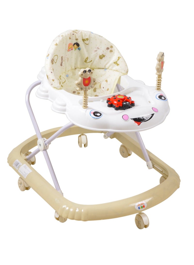 Kiko Baby Walker With Toys - Beige - Image 1