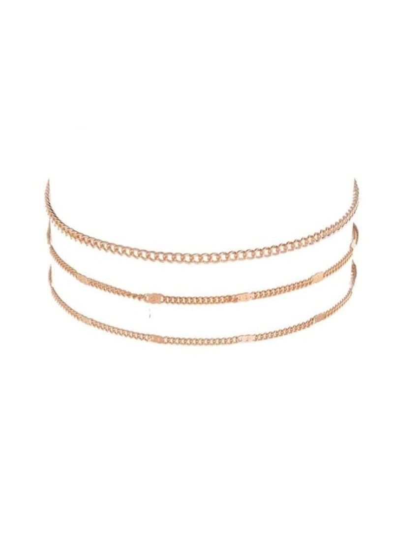 DURKU - 3-Piece Alloy Simple All Match Anklet Chain - Image 1