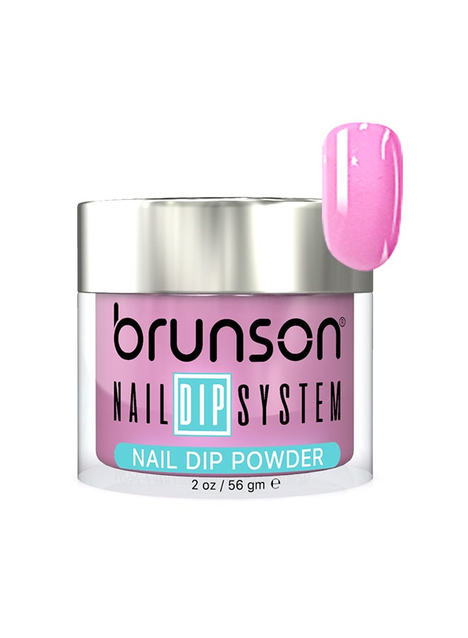 brunson Nail Dip Powder Dip And Buff System Color 56gm, French Nail Art Starter Manicure Salon DIY At Home Odor Free And Long Lasting No Needed Nail Lamp Curing BDK015