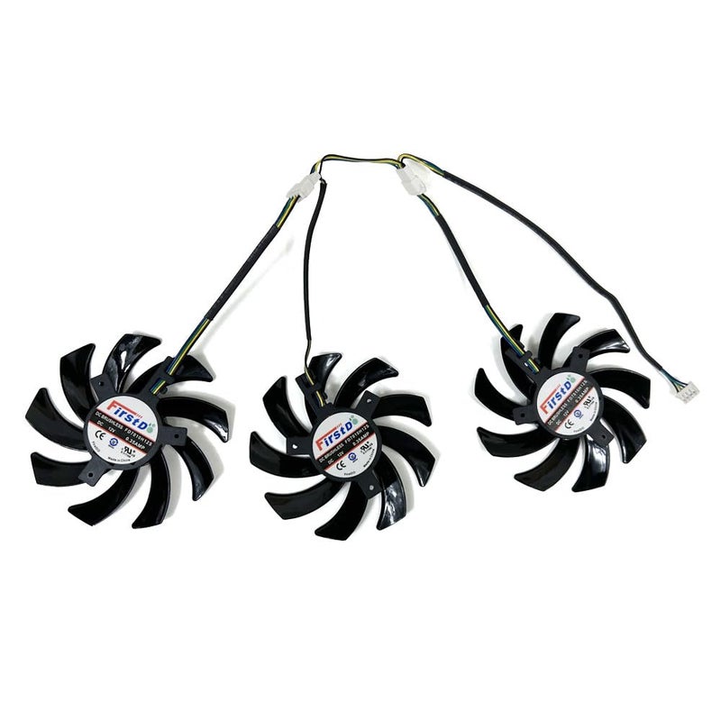 3pcs FDC10H12S9-C DC 12V 0.35A 85mm 4pin RX 6700XT GPU Fans for Speeder SWFT 309 Radeon 6700 XT 12GO Graphics Laptop Parts - Image 5