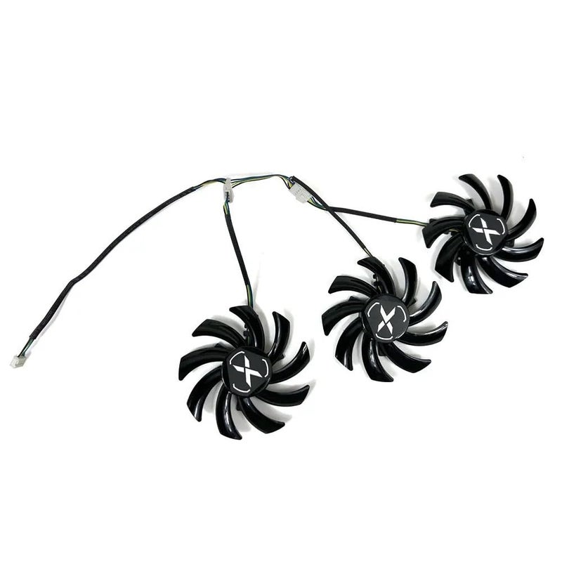 3pcs FDC10H12S9-C DC 12V 0.35A 85mm 4pin RX 6700XT GPU Fans for Speeder SWFT 309 Radeon 6700 XT 12GO Graphics Laptop Parts - Image 1