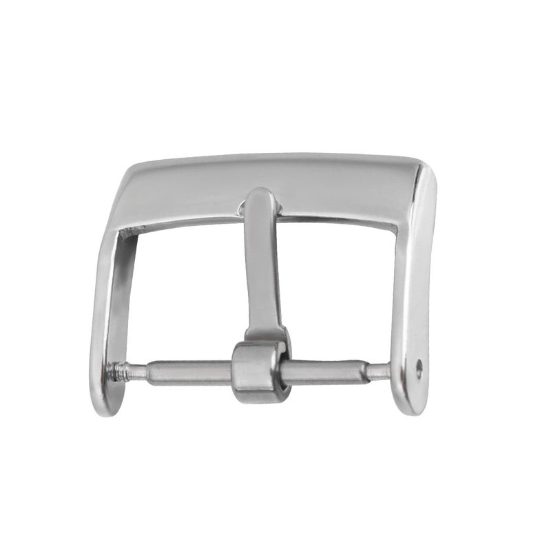 Stainless Steel Watch Clasp Metal Watch Band Buckle Watch Belt Buckle Fashion Watch Accessories (Silver) - Image 1