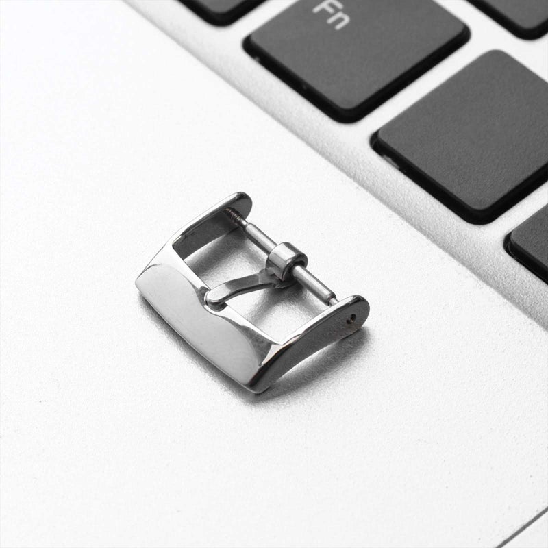 Stainless Steel Watch Clasp Metal Watch Band Buckle Watch Belt Buckle Fashion Watch Accessories (Silver) - Image 4